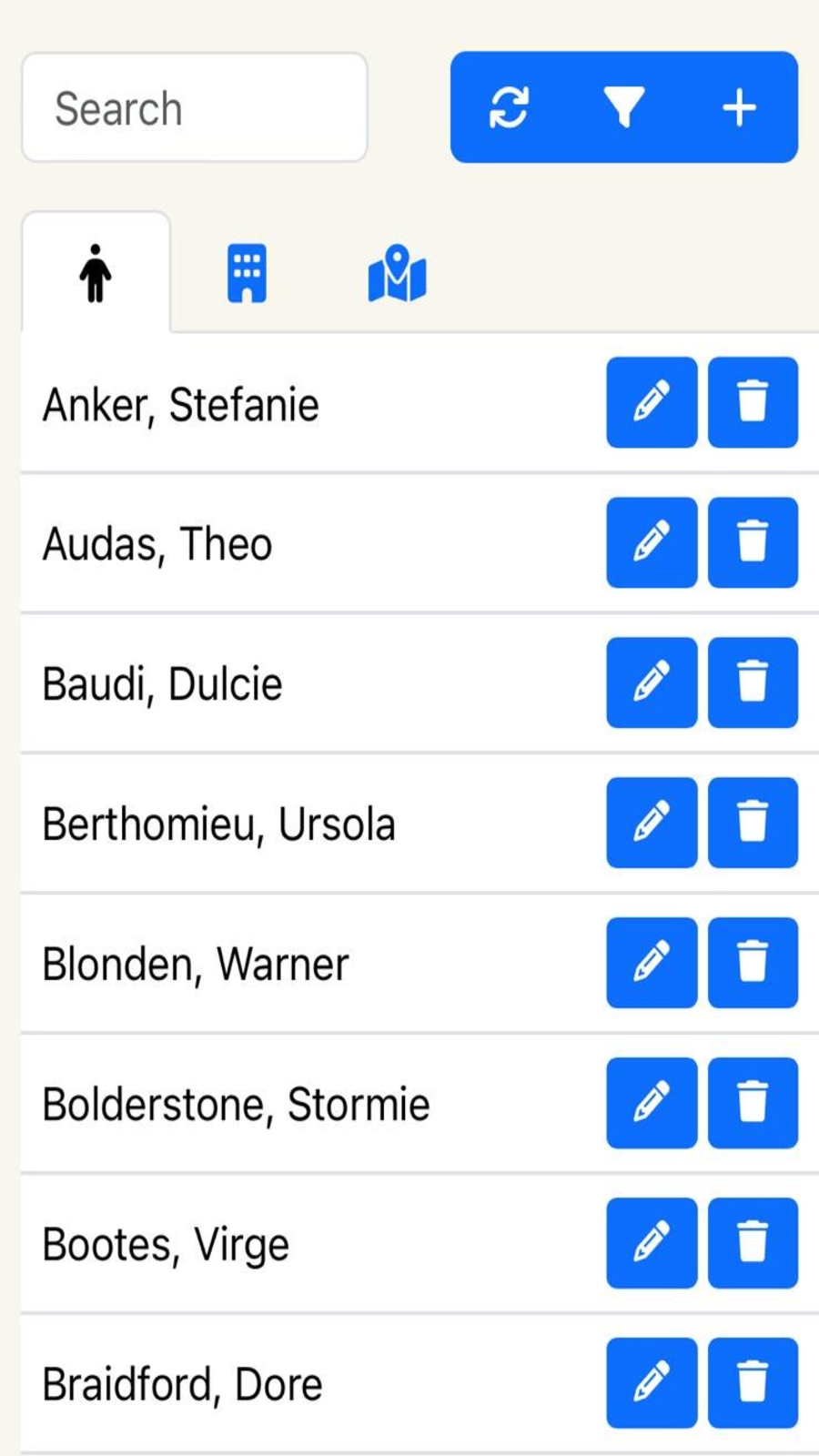 Company Directory Screenshot